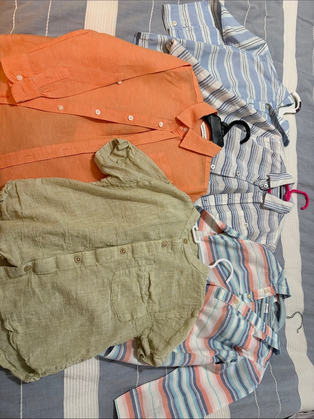 Kids button down shirts bundle 4-5